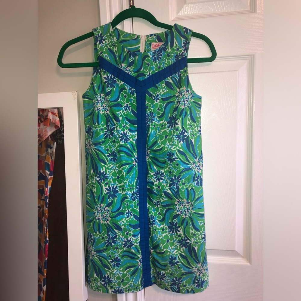 Lilly Pulitzer child’s green/blue floral dress